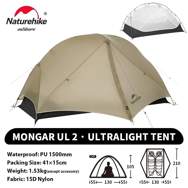Tente Naturehike Mongar UL2 — 2 places