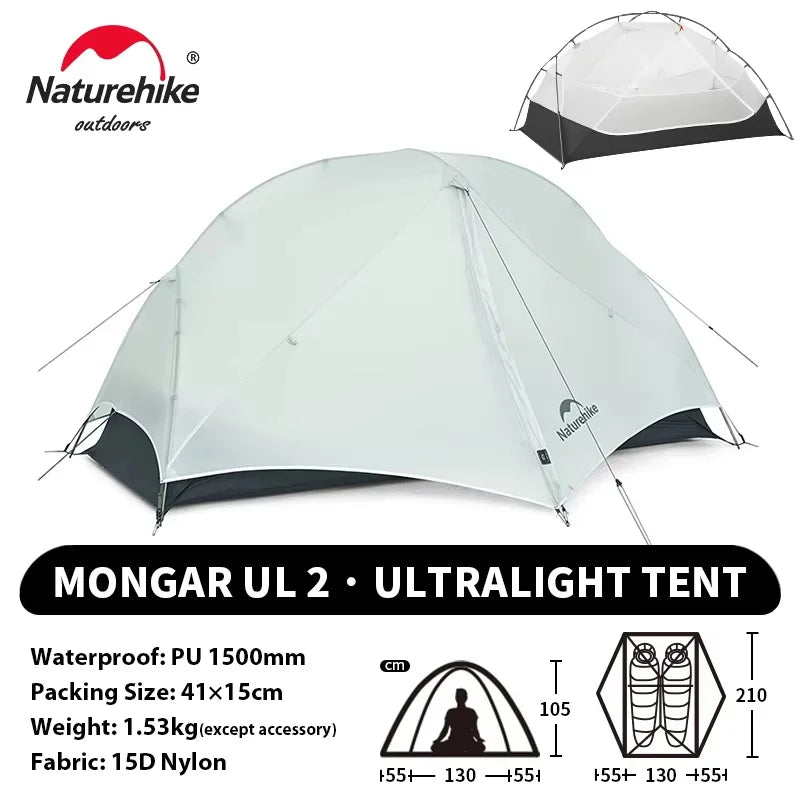 Tente Naturehike Mongar UL2 — 2 places