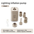 Pompe électrique portable 3-en-1 avec lampe
