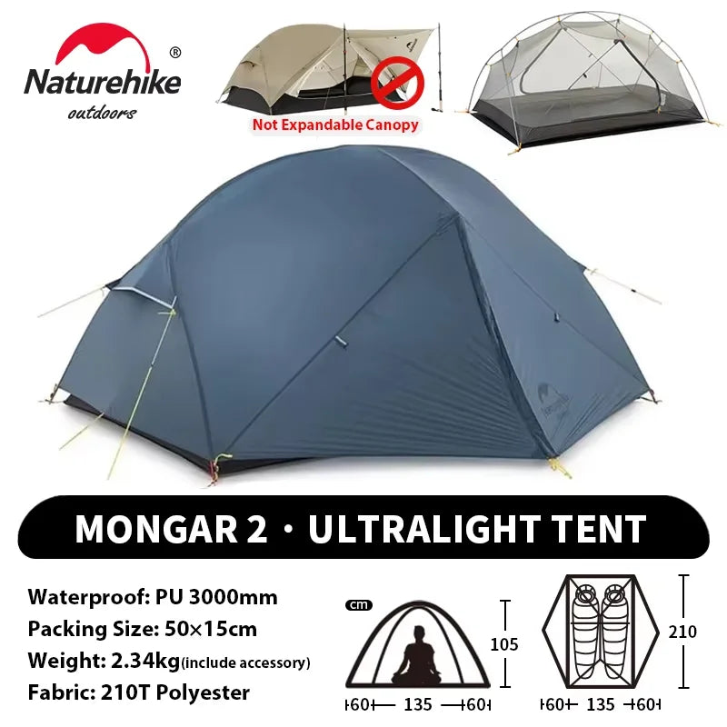 Tente Naturehike Mongar UL2 — 2 places