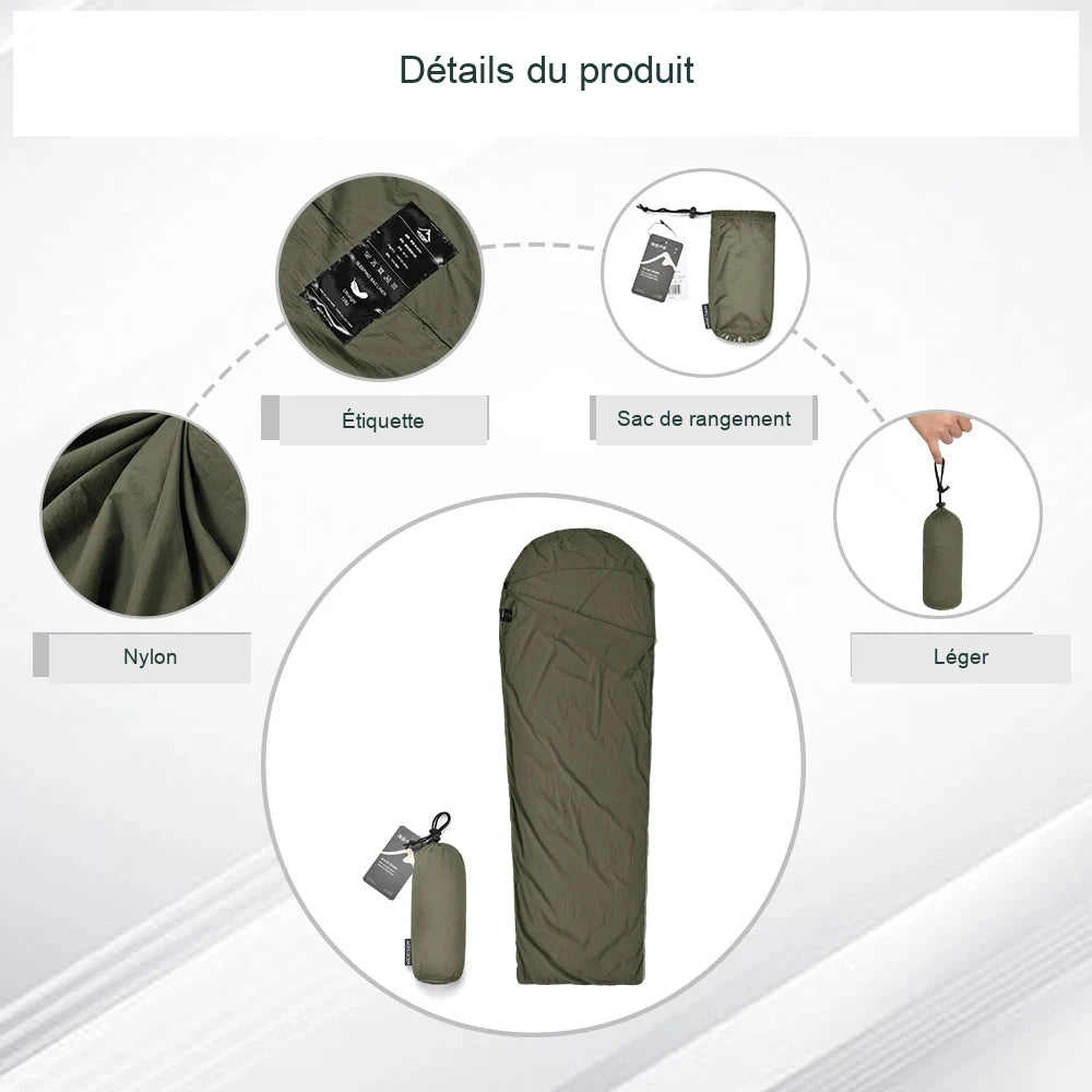 Drap de sac de couchage léger