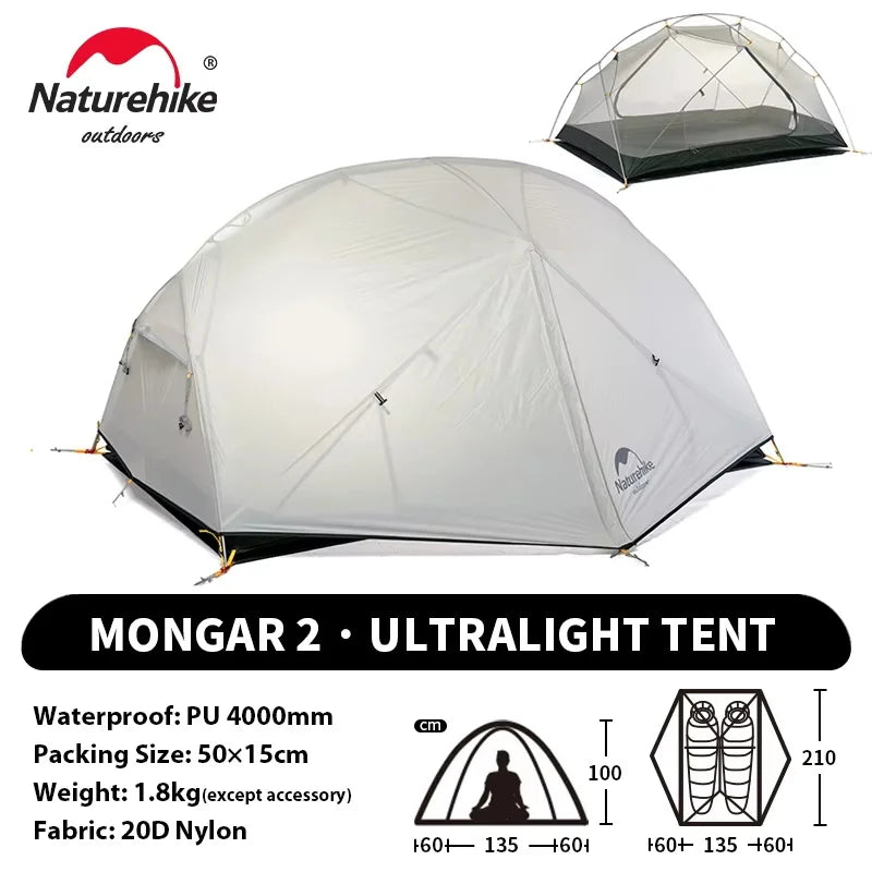 Tente Naturehike Mongar UL2 — 2 places