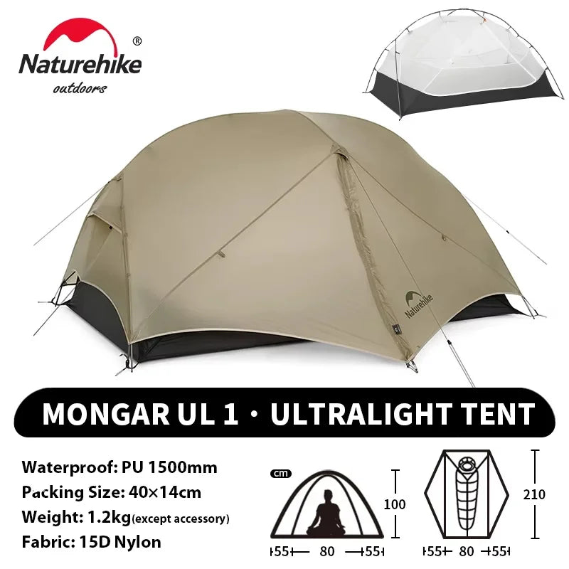 Tente Naturehike Mongar UL2 — 2 places