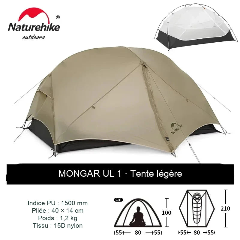 Tente Naturehike Mongar UL2 — 2 places