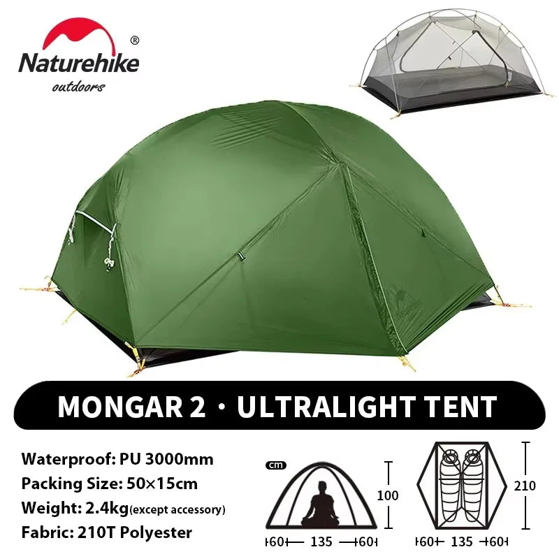 Tente Naturehike Mongar UL2 — 2 places